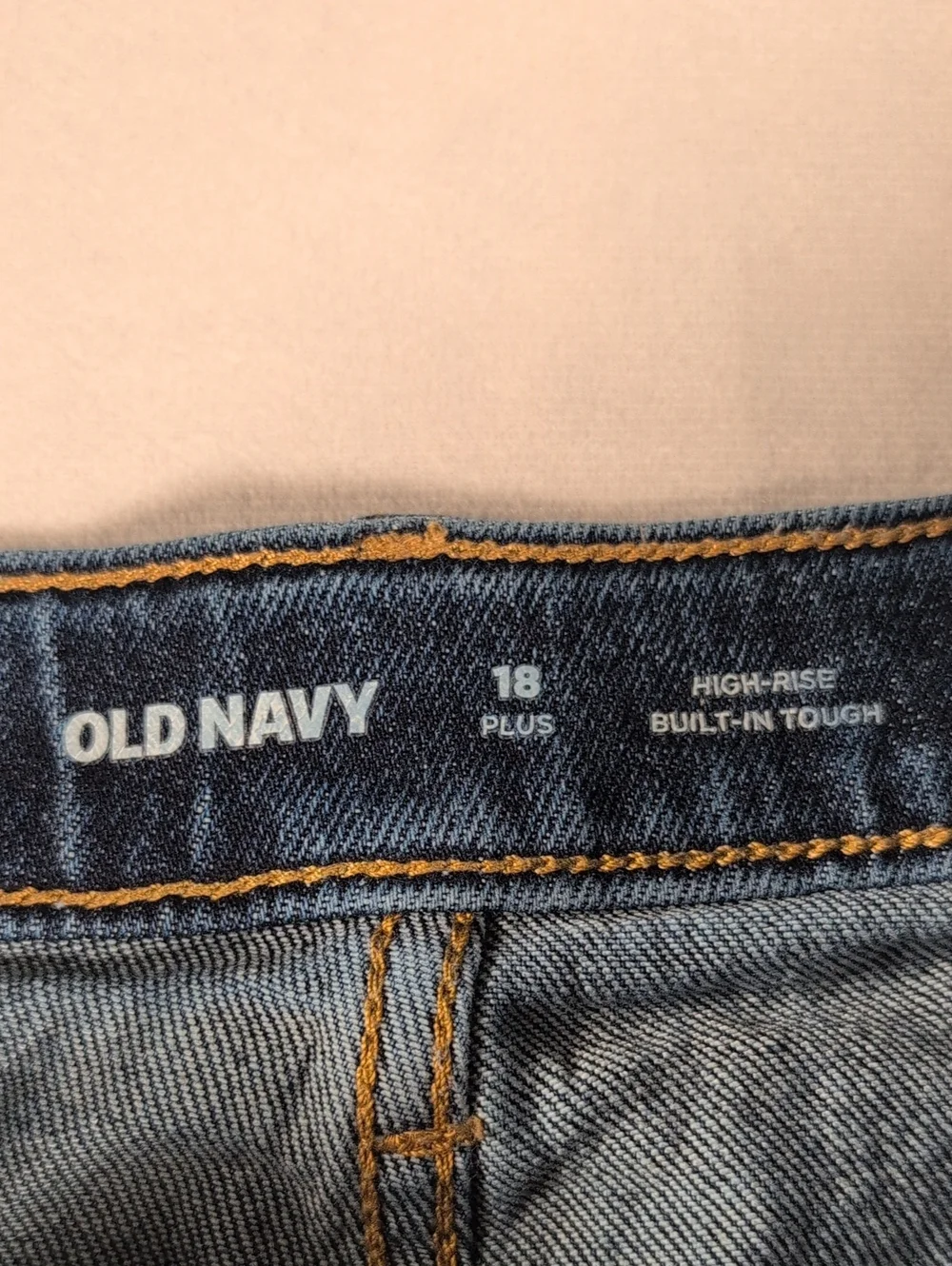 Old Navy High Rise Button Fly Cuffed Denim Shorts Girls Size 18 Plus